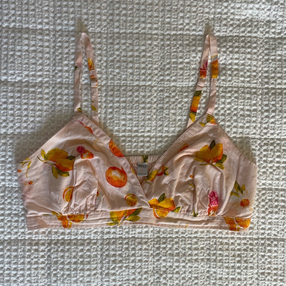 Old Navy Pink Grapefruit Smocked Bralette Top